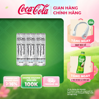 Lốc 6 Lon Nước Tăng Lực Giải Khát Monster Energy UltraZero 355ml/Lon Cocacola_official_store Sale 15.10_SP