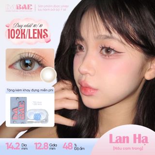 Kính áp tròng DABAE lens cận màu nâu cam sáng trong veo 3 tháng DIA 14.2mm có độ 0-8 LAN HẠ