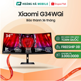 Màn hình Gaming Xiaomi G34WQi (ELA5454EU) (34inch/Cong/WQHD/VA/180HZ/1ms/DP+HDMI) - Chính hãng