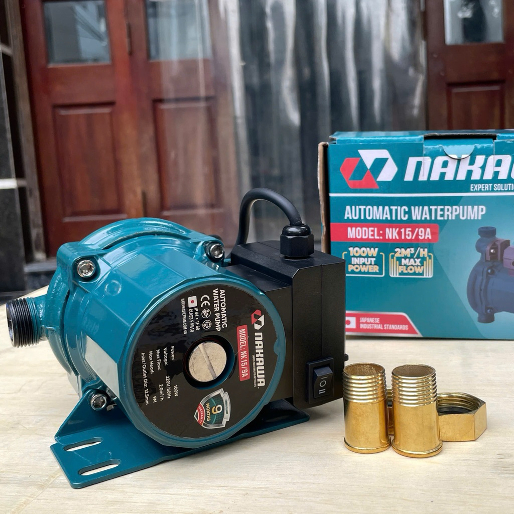 Máy bơm tăng áp cho vòi sen , bình nóng lạnh NAKAWA 100w 220v và 24v