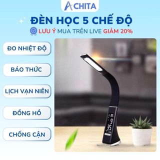  Đèn học chống cận ACHITA 5 chế độ 2 màu ánh sáng đèn bàn làm việc decor sang trọng bảo hành 1 năm 