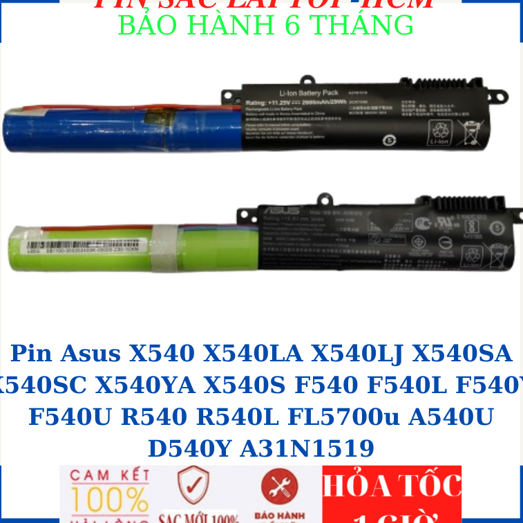 Pin Asus X540 X540LJ X540SA X540LA X540SC X540YA X540S F540 F540L F540Y F540U R540 R540L FL5700u A54