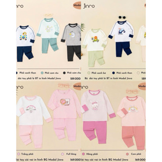 [ JINRO ]  Bộ quần áo dài tay JINRO chất modal petit cho bé từ 9 tháng đến 4 tuổi
