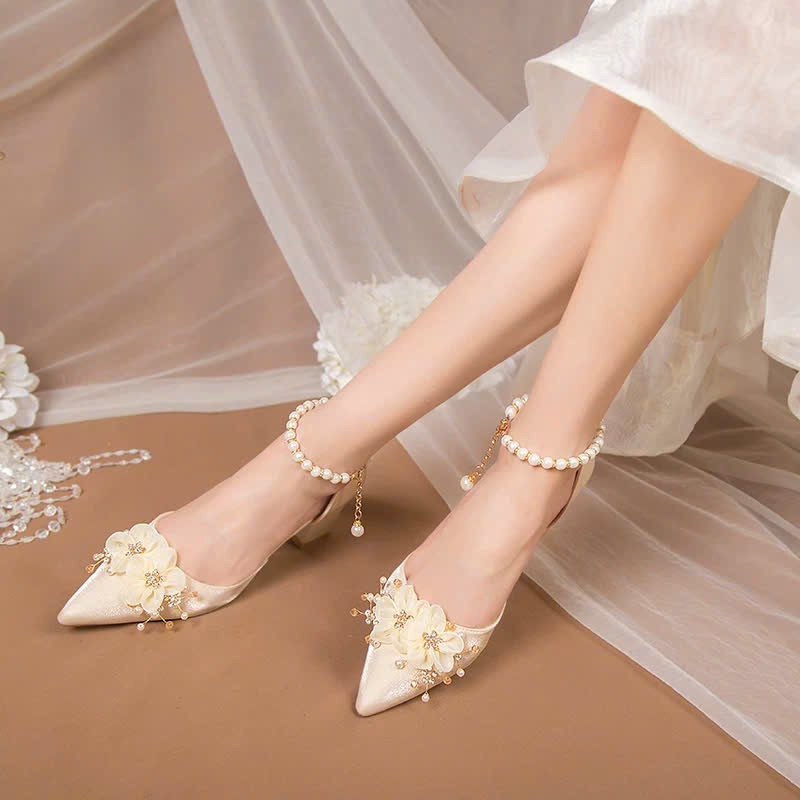 Giày xinh MNC133 gót 7Phân Nhẹ Êm Trẻ Trung Xinh Xắn