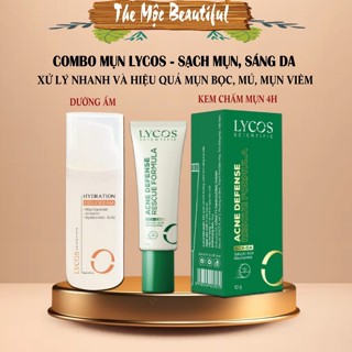   Mụn Bọc Viêm Mủ  Combo Mụn Lycos: Dưỡng Ầm + Kem Chấm Mụn 4h - giảm cảm giác sưng nhanh gom cồi 