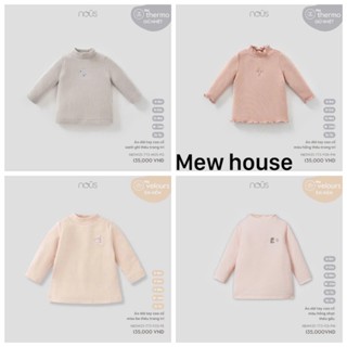 [ Nous áo cổ 3cm và 5cm 6M-3Y ] Áo giữ nhiệt cao cấp nhiều màu cho bé trai bé gái