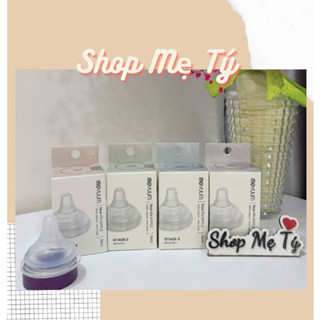 Núm ti Moyuum thay thế bình sữa chính hãng 3 / 4 thế hệ 3 (1 núm không hộp, set 2 núm có hộp)