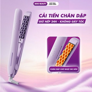 Máy dập phồng chân tóc AKIO Beauty dập xù 4 mức nhiệt phủ x2 ceramic không gây hư tổn tóc
