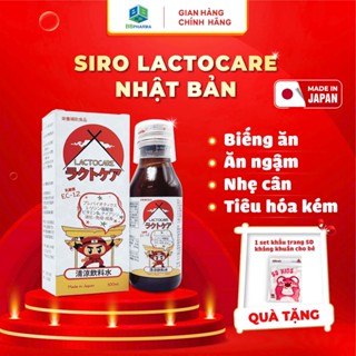Siro Lactocare Nhật Bản Bổ Sung 50 Tỷ Lợi Khuẩn Cải Thiện Tiêu Hóa, Tăng Đề Kháng Hương Sữa Chua 100ml