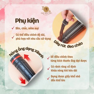 [catmocan] Ống đựng Giấy Vẽ A0/A1/A2/A3/A4 - Ống Phi 7,8,10 - Nhựa Cứng Chống Thấm, Có Dây Đeo