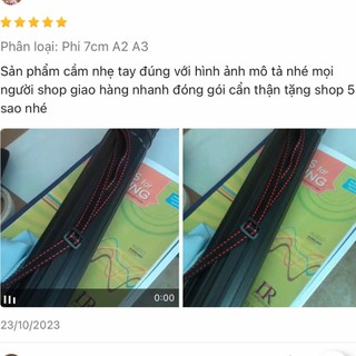 [catmocan] Ống đựng Giấy Vẽ A0/A1/A2/A3/A4 - Ống Phi 7,8,10 - Nhựa Cứng Chống Thấm, Có Dây Đeo