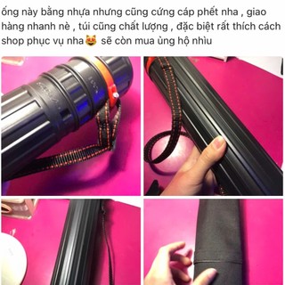 [catmocan] Ống đựng Giấy Vẽ A0/A1/A2/A3/A4 - Ống Phi 7,8,10 - Nhựa Cứng Chống Thấm, Có Dây Đeo