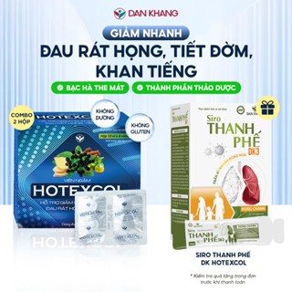 Kẹo ngậm ho Hotexcol Dân Khang 40 viên giảm ho thanh họng giảm đau rát rọng