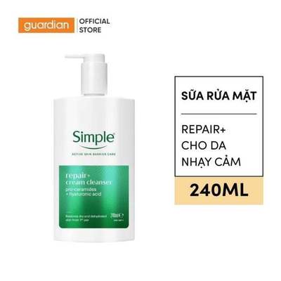 Sữa Rửa Mặt Simple Repair+ Phục Hồi Da 240ml  | Guardian Store