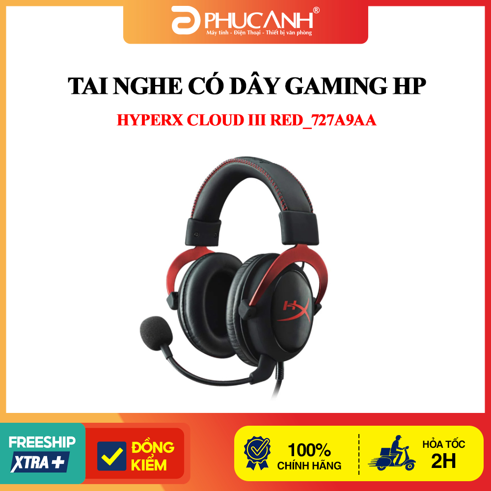 Tai nghe có dây Gaming HP HyperX Cloud III Red_727A9AA