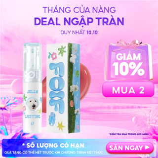[New][Teddy Collection] Son Tint Bóng Thuần Chay, Ẩm Mịn, Căng Bóng FOIF Jelly Lasting Tint 3g
