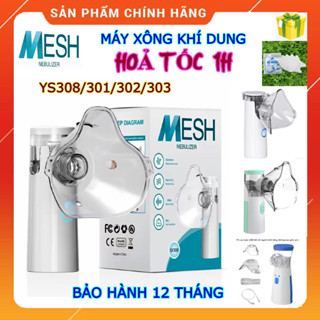 (HoảTốc1h) Máy xông khí dung cầm tay Mesh Nebulizer SY308 máy xông siêu âm không ồn, dùng pin, nhỏ gọn,máy xông mũi họng