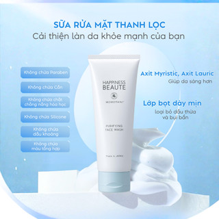 Sữa rửa mặt Thuần Chay Dịu Nhẹ Cho Da Sáng Khỏe MEISHOKU Happiness Beaute Purifying 100G