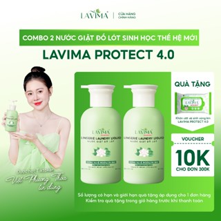 [MUA 2 TẶNG 1] Nước Giặt Đồ Lót Sinh Học Lavima Protect 4.0 x3 Enzym Làm Sạch Vết Ố, Chai 300ml