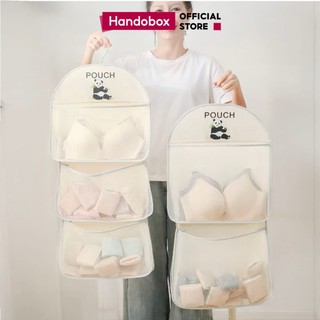  Túi Lưới Treo Đồ Lót Tất Vớ 3 Tầng Đa Năng Handobox Giỏ Đựng Đồ Cá Nhân Treo Tường Tủ Quần Áo 