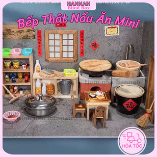  Đồ Chơi Nấu Ăn Thật Mini Bếp Xưa Cho Bé – Nhiều Chi Tiết Dụng Cụ Đầy Đủ 