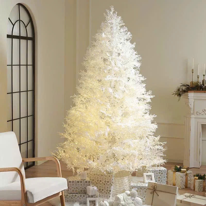 Cây Thông PE Cành Khô Trắng C70 Kèm Đèn Mẫu Mới Nhất Trang Trí Noel Giáng Sinh