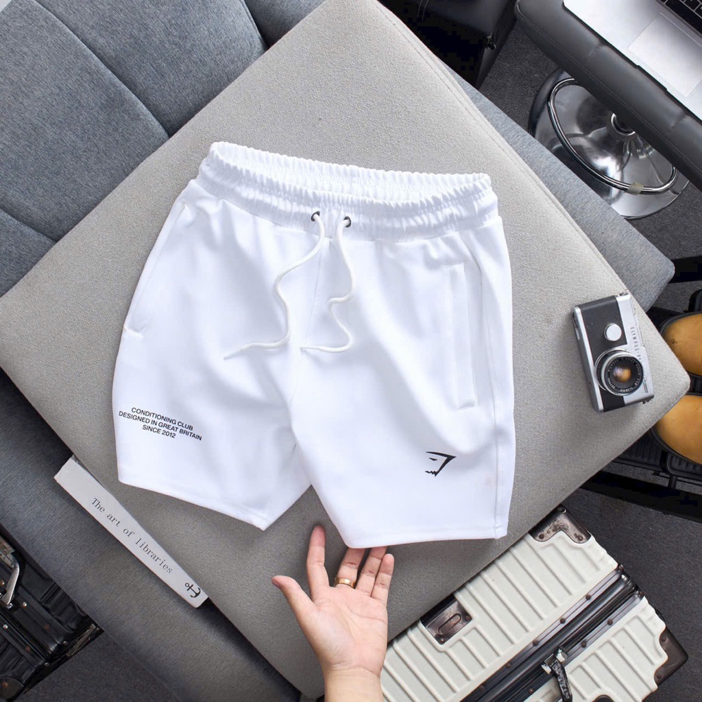 Quần Đùi Gym Nam Form Ngắn Trên Gối Gym@Shark Thun Lạnh Cực Ngầu