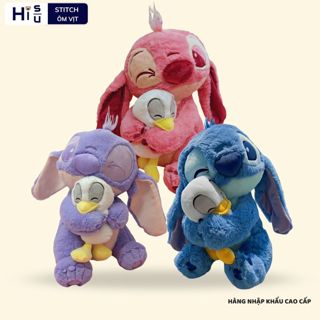 [ Sẵn Hàng ] Gấu bông stitch ôm vịt đáng yêu,Gấu bông stich cao cấp quà tặng dễ thương cho mọi lứa tuổi