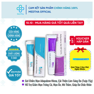 COMBO 2 HỘP Gel Chấm Mụn Adapalene Klena - Hỗ Trợ Giảm Mụn Trứng Cá, Mụn Ẩn, Mờ Thâm