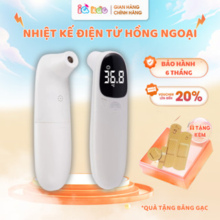Nhiệt Kế Hồng Ngoại Điện Tử Đo Trán Cho Bé IQKAO - Đo Nhiệt Độ Cơ Thể,Thông Minh, Đa Năng, Tặng Kèm Pin - BH 6 THÁNG