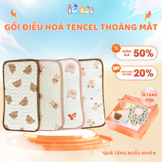 Gối Điều Hoà IQKAO Chất Liệu Tencel Cao Cấp – Mát, Thấm Hút Tốt, Dịu Êm Cho Làn Da Nhạy Cảm Của Bé