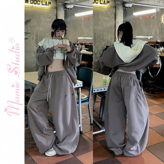  Set bộ nỉ Mamie áo khoác boxy và quần nỉ ép private thời trang Nam Nữ. 