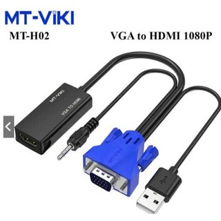 Đầu Chuyển Đổi VGA sang HDMI- Cáp Chuyển Đổi VGA sang HDMI Có Tiếng Viki MT-H02 chính hãng