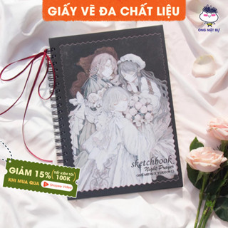 Sổ Vẽ Đa Chất Liệu Ong Mặt Bự - Giấy Không Kỵ Tẩy - Bìa Yuko - Sketchbook Không Kèm Tài Liệu Vẽ