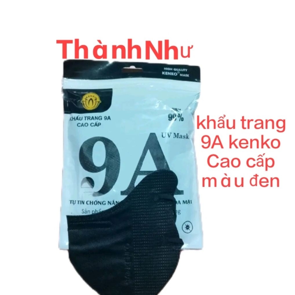 100 cái khẩu trang 9A Cao cấp màu đen của KENKO sản phẩm đặc biệt chống tia UV không nóng ngăn ngừa 