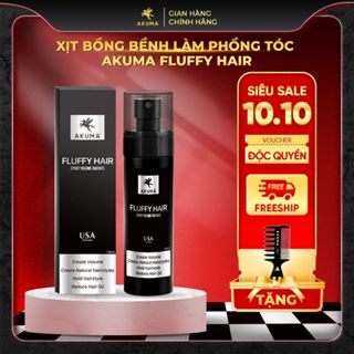 Xịt bồng bềnh AKUMA FLUFFY HAIR 120ml Làm phồng tóc, kiềm dầu ngăn ngừa bết tóc, dùng cho cả nam nữ
