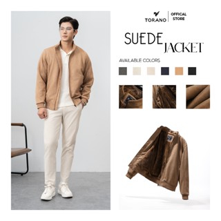 Áo Khoác Nam TORANO  Da Lộn Thiết Kế Lót Lông Ấm Áp, Lịch Lãm Phong Trần Đầy Chất Riêng CL002