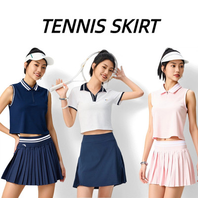 ANTA Bộ/ Set Áo Polo thể thao + Chân Váy Ngắn tennis pickleball cầu lông 162527215U