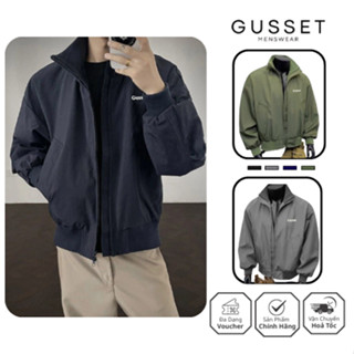 Áo Khoác Gió Nam GUSSET AG06 2 Lớp Dày Dặn Chống Gió Phong Cách Trẻ Trung Chống Nước Nhẹ Giữ Ấm Tôn Dáng Dễ Phối Đồ 