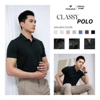 Áo Polo Nam TORANO thoáng khí thoải mái vải cotton trơn BASIC Nam Tính, Sang Trọng, Thanh Lịch ESTP038