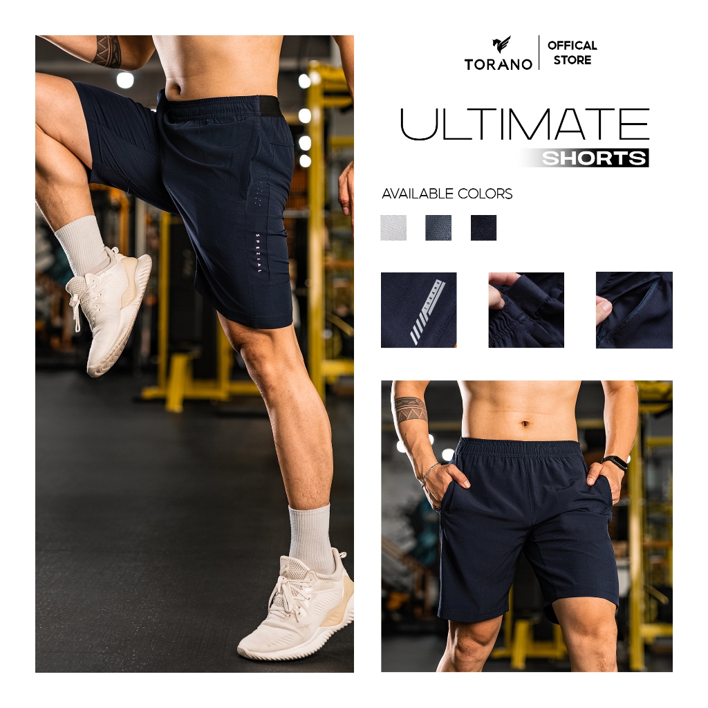 Quần Short nam TORANO ULTIMATE SHORTS  thể thao vải gió mềm siêu nhẹ co giãn tốt FSBW001 | BigBuy360 - bigbuy360.vn