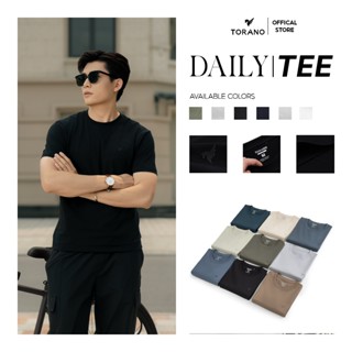 Áo thun nam trơn DAILY TEE TORANO chất cotton mát lạnh thoáng khí, thấm hút mồ hôi và co giãn thoải mái FSTS001