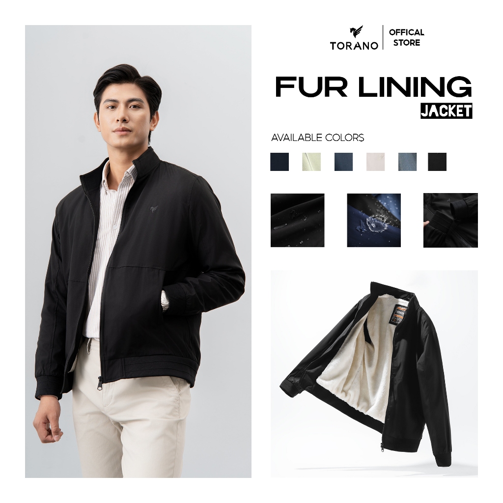 Áo khoác gió 2 lớp TORANO lót lông cổ cao Công Nghệ Cao Cấp Heattech, Chống Thấm, Cản Bụi, Cản Gió, Giữ ấm EWCU001