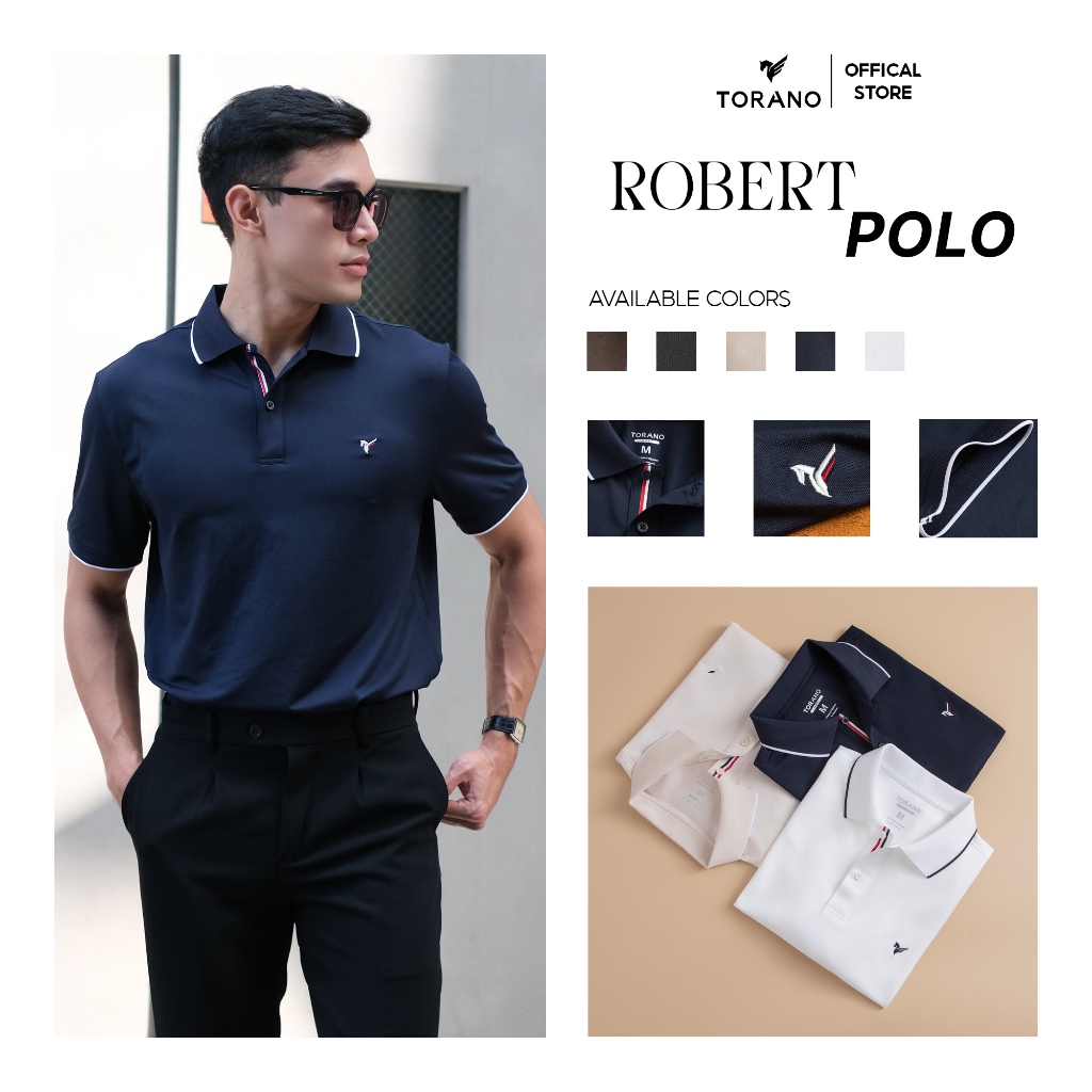 Áo polo nam TORANO ROBERT POLO vải thế hệ mới, có cổ, nhiều màu, thoáng khí ,thanh lịch, sang trọng GSTP048 | BigBuy360 - bigbuy360.vn