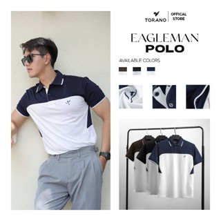 [Mát lạnh trong 3s đầu tiên] Áo polo nam TORANO EAGLEMAN POLO can phối, thấm hút tốt, nhanh khô, thoáng khí GSTP047
