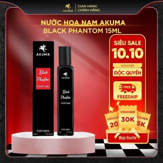 Nước Hoa Nam AKUMA Black Phantom 15ml, Mùi Hương Nam Tính, Sang Trọng, Tinh Tế