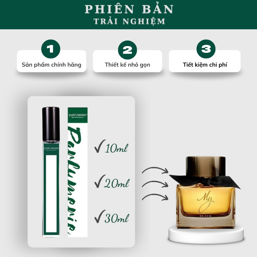 Nước hoa nữ My BBR Black Parfum phiên bản trải nghiệm chính hãng Parfumerievn