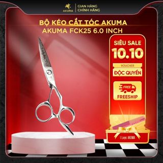 Kéo Chuốt Tóc AKUMA FCK25 6 Inch, Thép Nhật Cao Cấp - Bảo Hành 12 Tháng