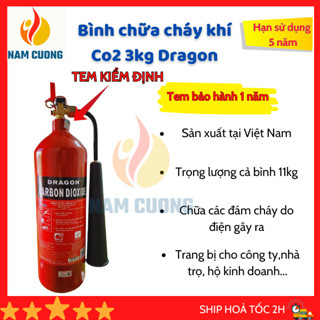 Bình chữa cháy co2, bình cứu hoả 3kg ,hiệu quả cao, cần dùng cho văn phòng, đạt tiêu chuẩn pccc
