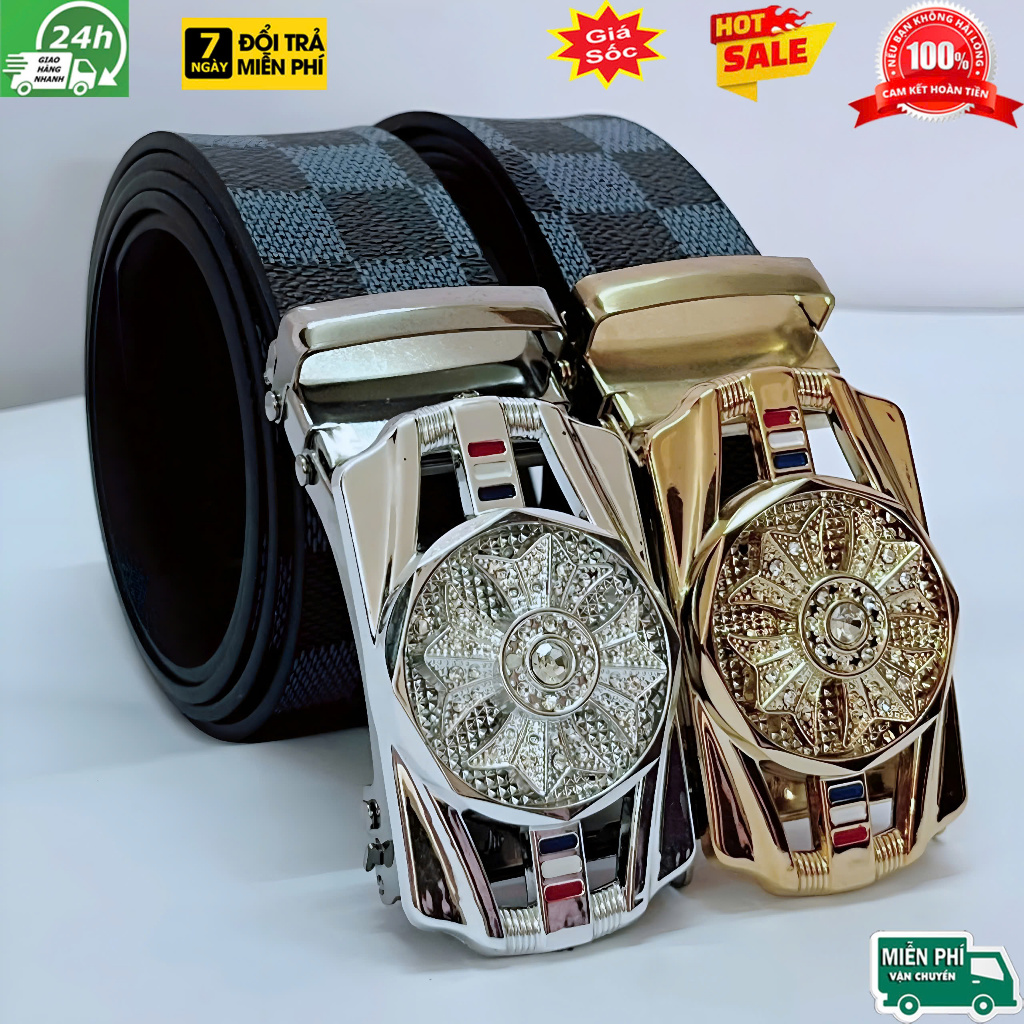 Thắt lưng mặt xoay nam ⚡️Giá Sốc⚡️dây thắt lưng nam cao cấp Nịt nam thời trang dây nịt khóa tự động
